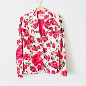 L’AGENCE SIZE 4 Kenzie Rose Floral blazer